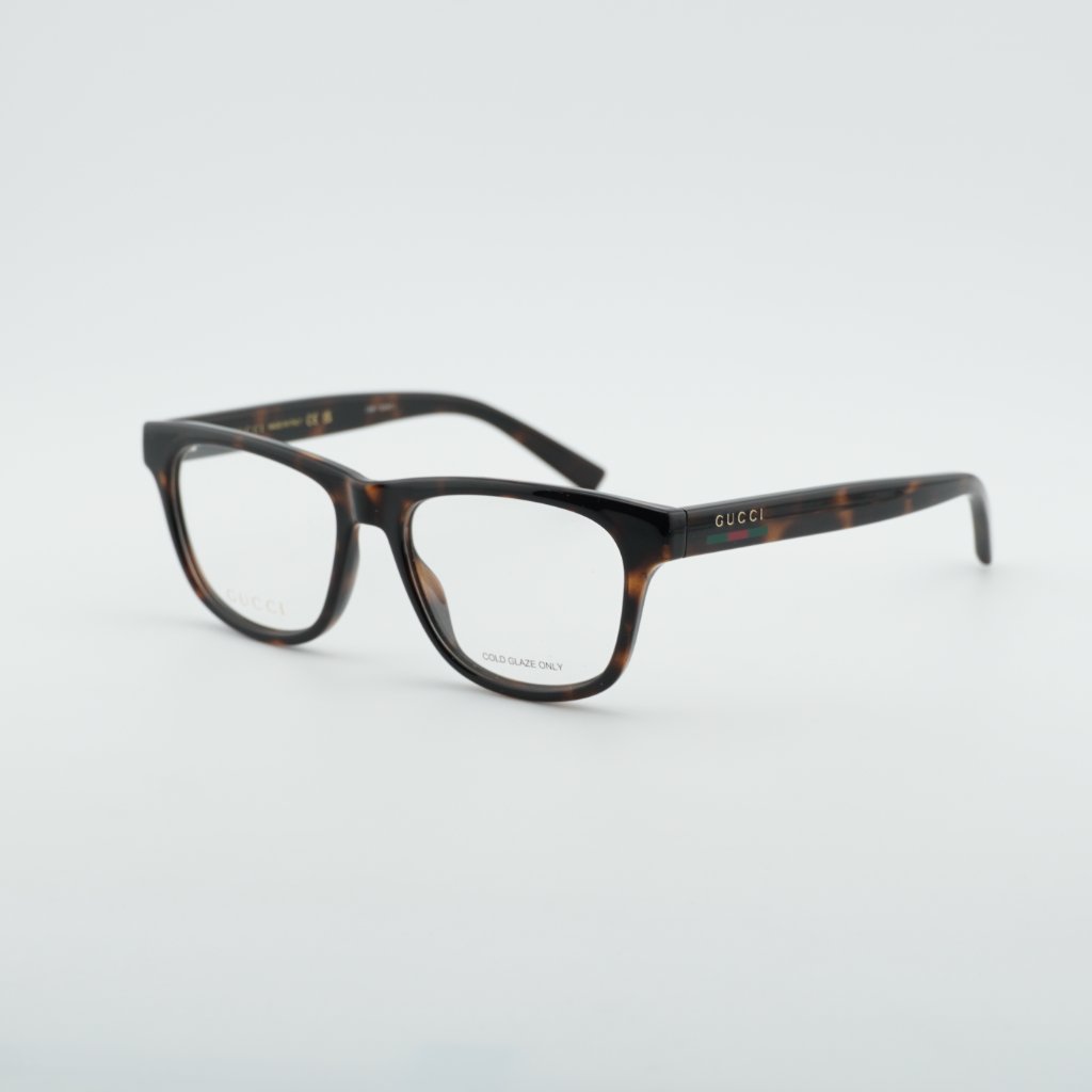 Gucci Gg2108o 002 Eyeglasses Havana 55mm Square Frame